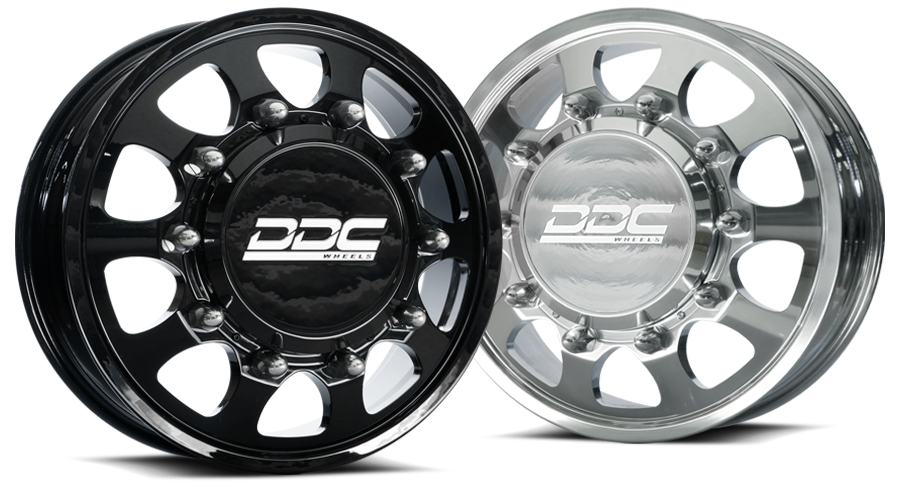 Dually Wheels The Shield 22x8.25 8x200 Gloss Black 05-25 Ford F-350 11-14 Ford F-450 19-25 Dodge Ram 3500 DDC Wheels