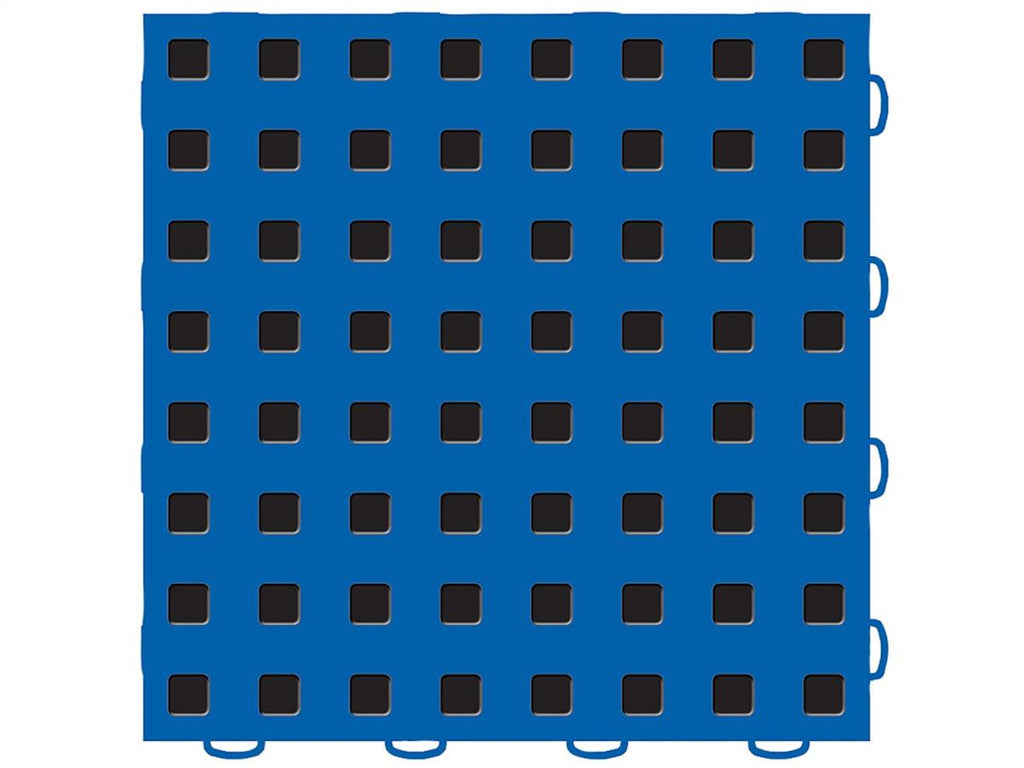 Weathertech WeatherTech������ TechFloor��������� 12 in. x 12 in. Blue/Black 10 Pcs. Set - 51T1212 BL-BK