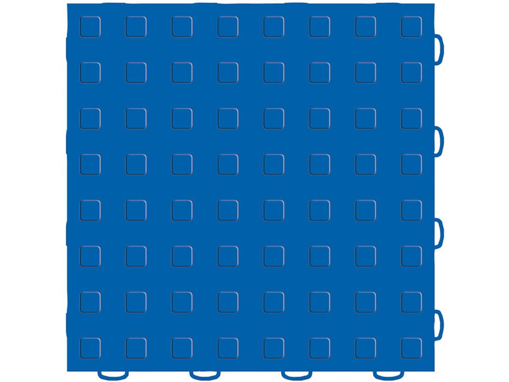 Weathertech WeatherTech������ TechFloor��������� 12 in. x 12 in. Solid Floor Tile w/Raised Squares Blue - 51T1212SS BL