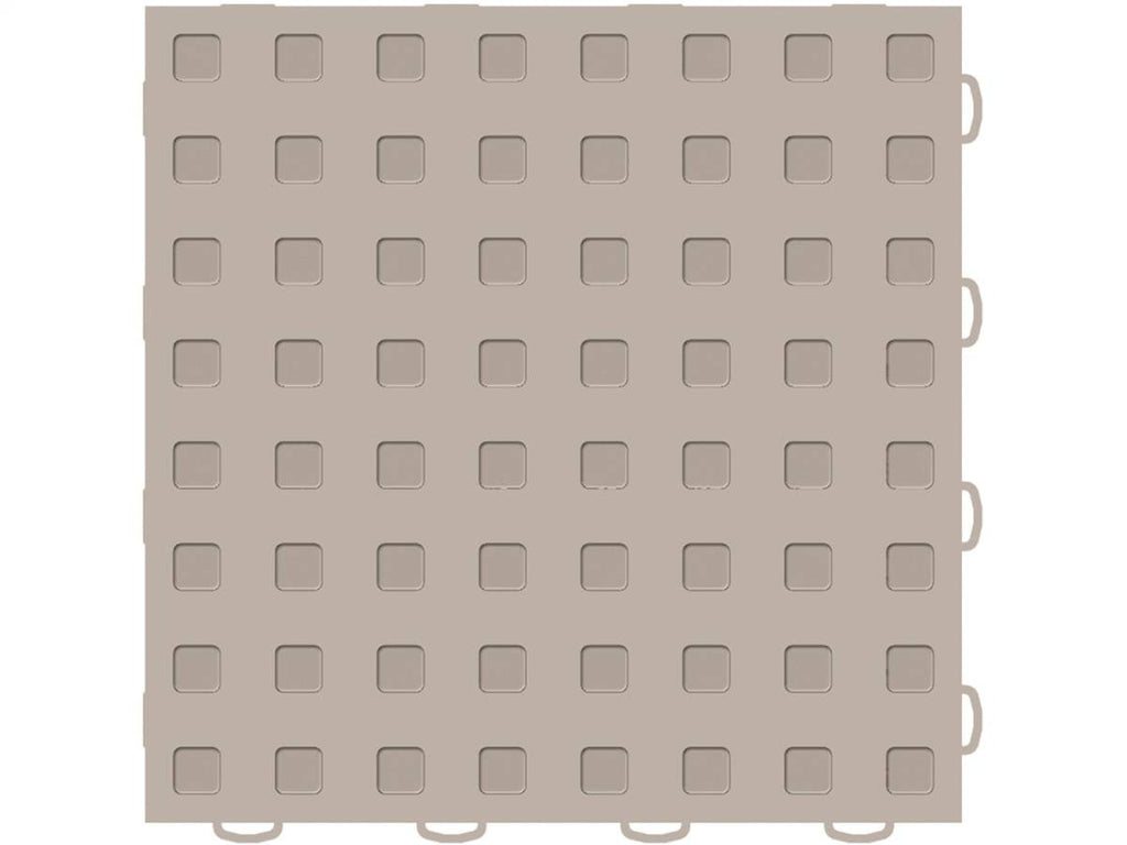 Weathertech WeatherTech������ TechFloor��������� 12 in. x 12 in. Solid Floor Tile w/Raised Squares Tan - 51T1212SS TN