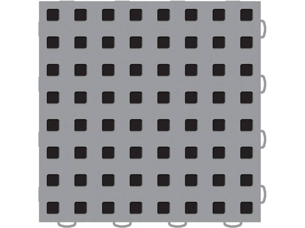 Weathertech WeatherTech® TechFloor™ 3 in. x 12 in. Left Loop Gray/Black 10 Pcs. Set - 51T312LL GR-BK