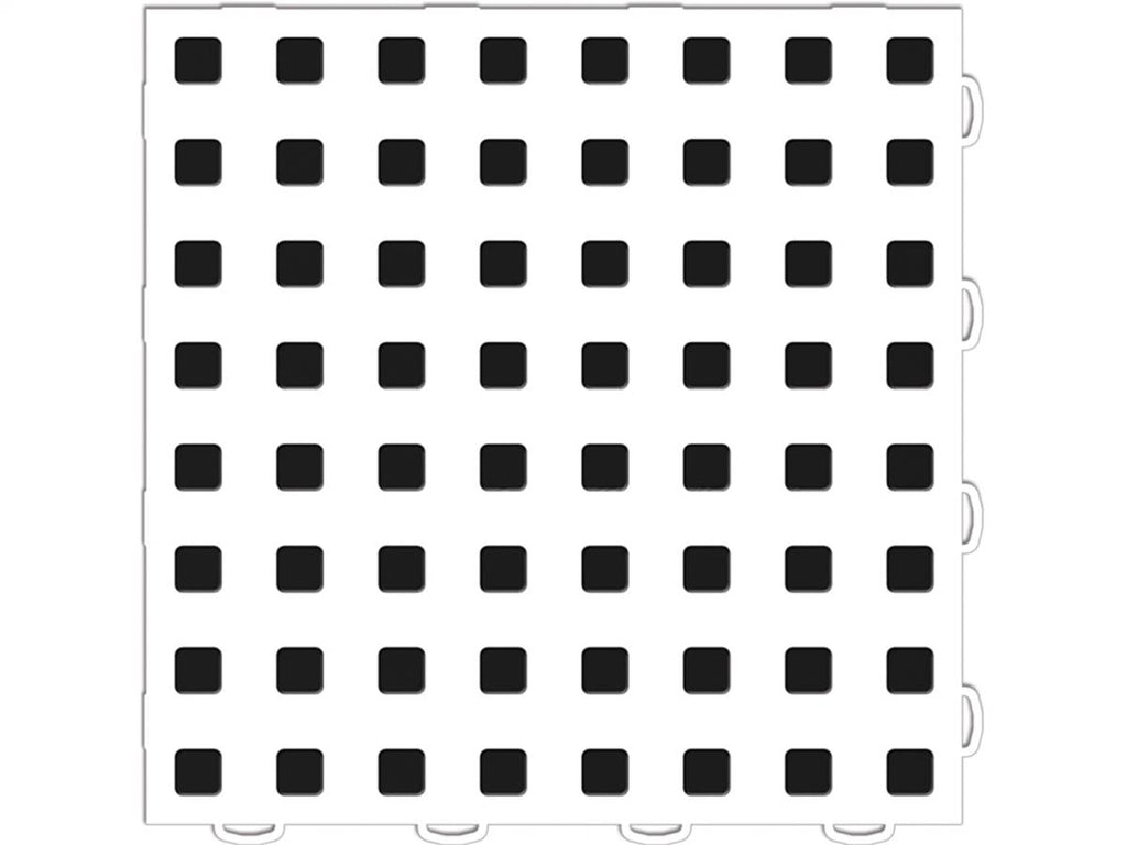 Weathertech WeatherTech® TechFloor™ 3 in. x 12 in. Left Loop White/Black 10 Pcs. Set - 51T312LL WH-BK