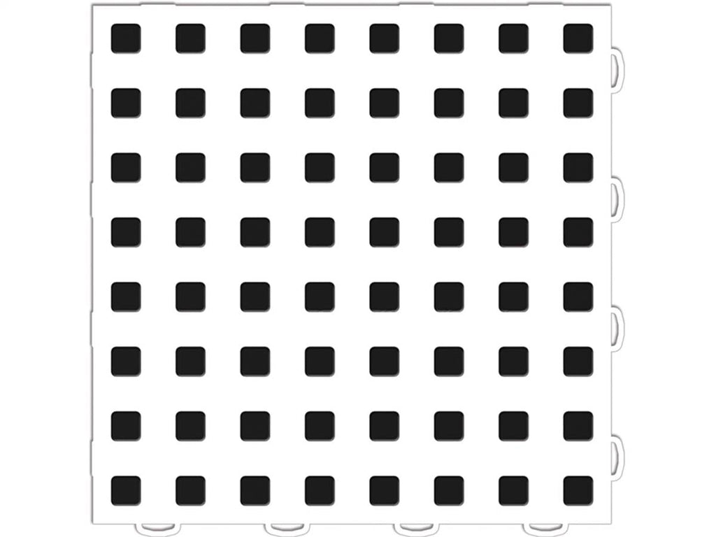 Weathertech WeatherTech������ TechFloor��������� 3 in. x 12 in. Left Loop White/Black 10 Pcs. Set - 51T312LL WH-BK