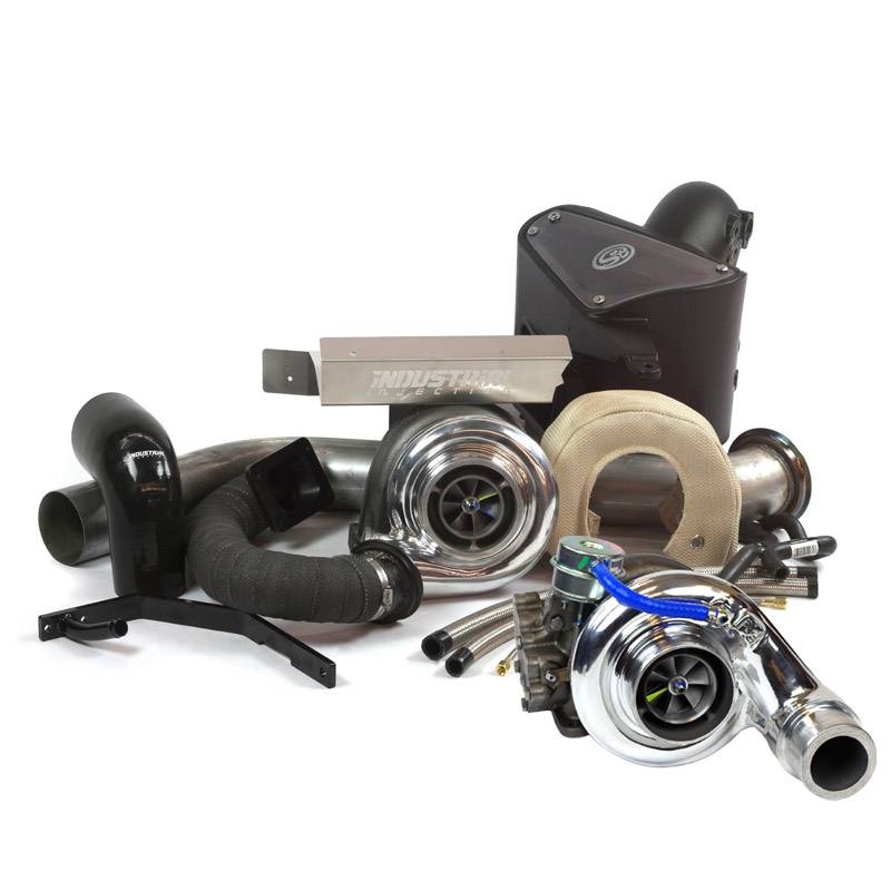 Industrial Injection Dodge Compound Turbo Kit For 2007.5-2012 6.7L Cummins Race - 22D403