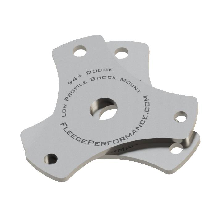 Fleece Performance Low Profile Shock Mounts 1994-2012 Dodge 2500 and 3500 - FPE-LPSM