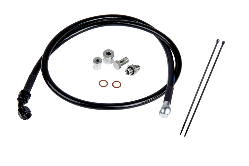 Fleece Performance Remote Turbo Oil Feed Line Kit for 6.6L Duramax Turbochargers 2001-2016 GM 2500/3500 - FPE-DTFL-0116