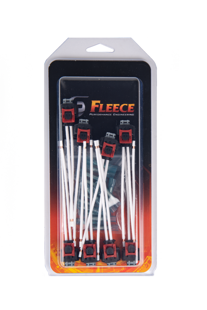 Fleece Performance Replacement Fuel Injector Connector With Pigtail for L5P Duramax - 8 pack - FPE-HAR-L5P-INJ-PT-8P