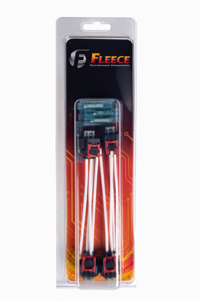 Fleece Performance Replacement Fuel Injector Connector With Pigtail for L5P Duramax - 4 pack - FPE-HAR-L5P-INJ-PT-4P