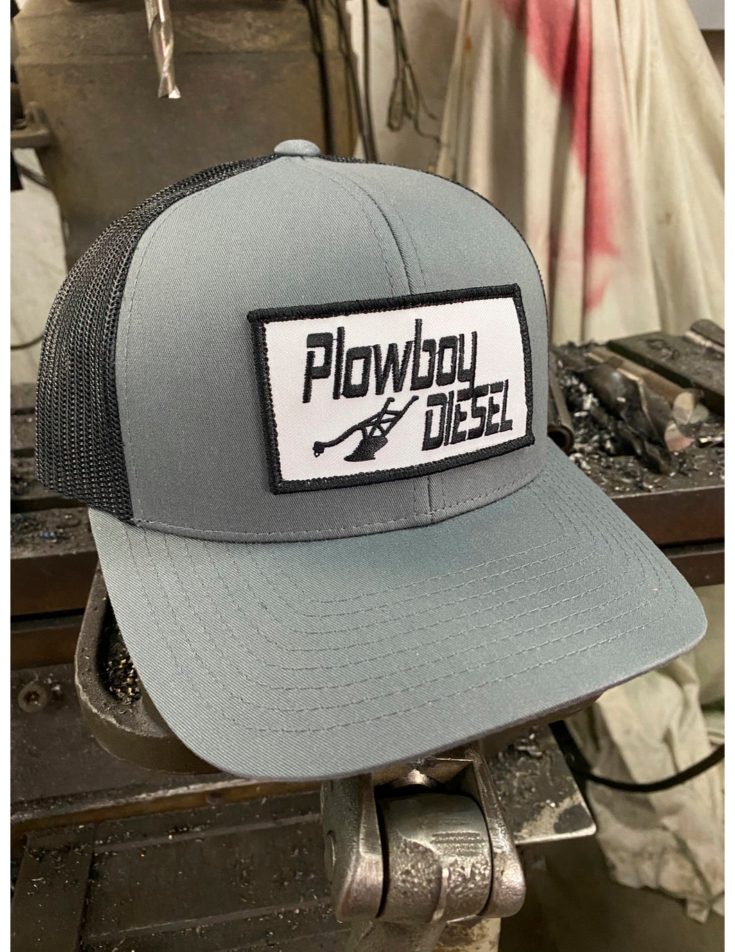 Gray Plowboy Patch Hat