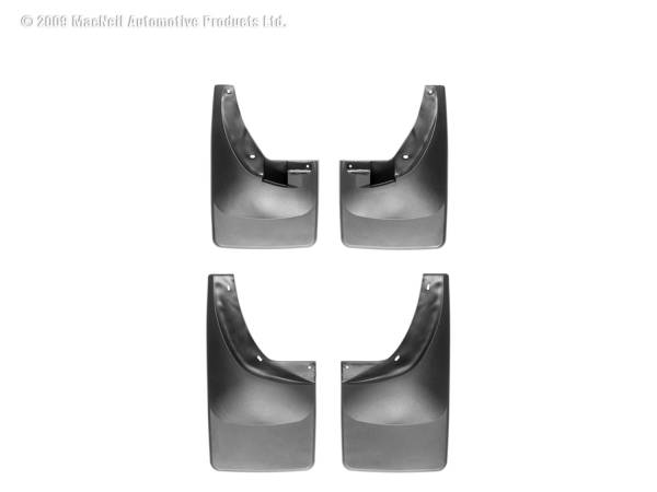 WeatherTech - Weathertech MudFlap No-Drill DigitalFit® MudFlap Kit Black - 110007-120007