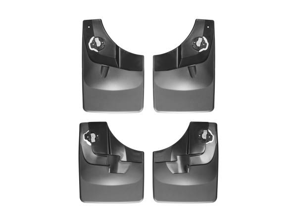 WeatherTech - Weathertech MudFlap No-Drill DigitalFit® MudFlap Kit Black - 110044-120044