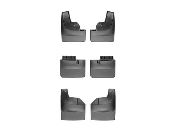 WeatherTech - Weathertech MudFlap No-Drill DigitalFit® MudFlap Kit Front Mid And Rear Set Black - 110073-110078-120073