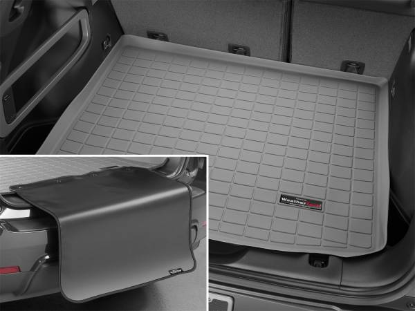 WeatherTech - Weathertech Cargo Liner w/Bumper Protector Gray Behind 2nd Row Seating - 42656SK