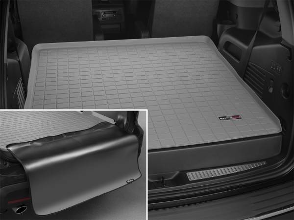 WeatherTech - Weathertech Cargo Liner w/Bumper Protector Gray Behind 2nd Row Seating - 42710SK
