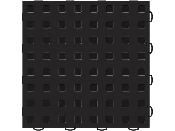 WeatherTech - Weathertech WeatherTech® TechFloor™ 12 in. x 12 in. Black/Black 10 Pcs. Set - 51T1212 BK-BK