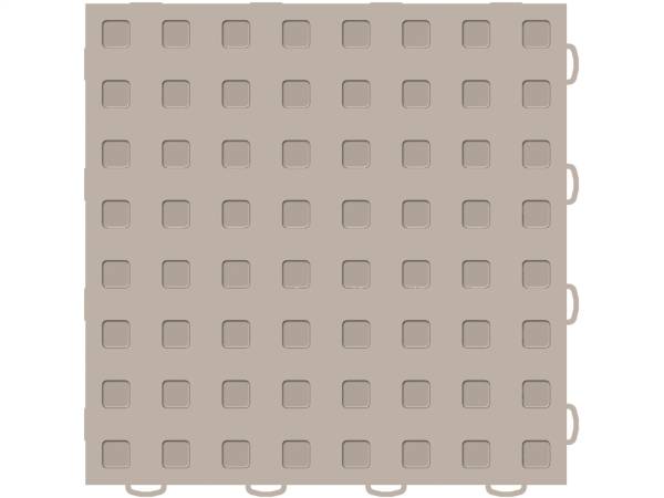 WeatherTech - Weathertech WeatherTech® TechFloor™ 12 in. x 12 in. Solid Floor Tile w/Raised Squares Tan - 51T1212SS TN