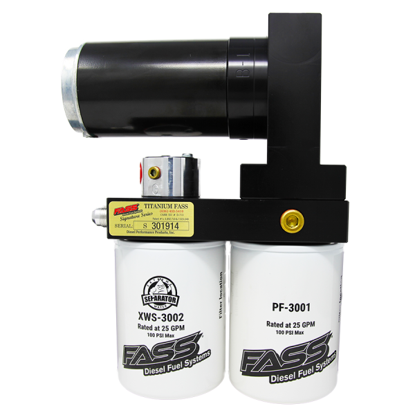 FASS - FASS TSF14250F220G Titanium Signature Series Diesel Fuel System 250F 220GPH@45-50PSI Ford Powerstroke 7.3L and 6.0L 1999-2007 - TSF14250F220G