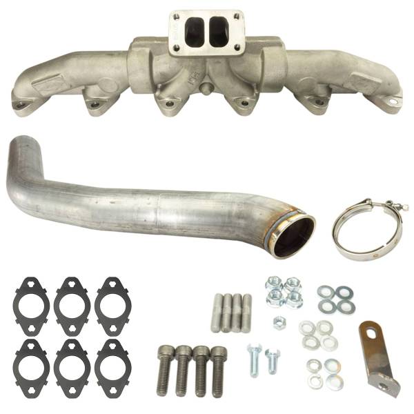 Industrial Injection - Industrial Injection Dodge Exhaust Manifold Kit For 1998.5-2002 5.9L Cummins - 223401