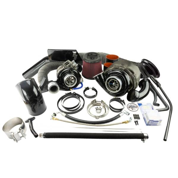 Industrial Injection - Industrial Injection Dodge Quick Spool Compound Turbo Kit For 03-07 3rd Gen 5.9L Cummins - 227456