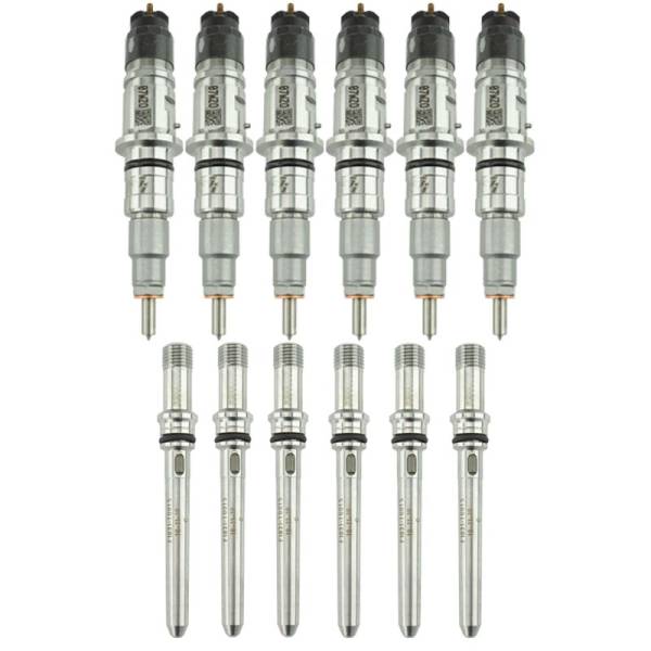 Industrial Injection - Industrial Injection Dodge Remain Injector Pack For 2017.5-2012 6.7L Cummins Cab and Chassis Stock With Tubes - 21D303