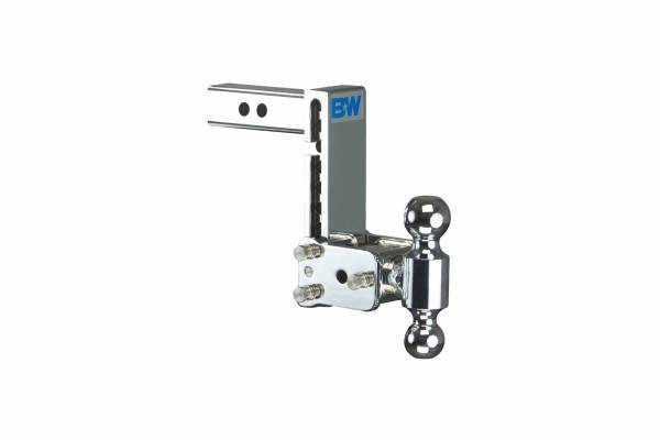 B&W Trailer Hitches - B&W Trailer Hitches B&W Tow & Stow Dual Ball Adjustable Ball Mount, 7" Drop, 7-1/2" Rise, 2" Shank, 2" and 2-5/16" Balls - TS10040C