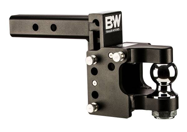 B&W Trailer Hitches - B&W Trailer Hitches B&W Tow & Stow Pintle Adjustable Ball Mount - TS10055