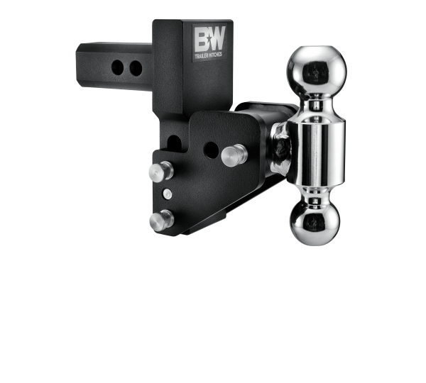 B&W Trailer Hitches - B&W Trailer Hitches B&W Tow & Stow Tri Ball Adjustable Ball Mount - 1-1/2"-2-1/2" Drop, 2-1/2"-3-1/2" Rise - 2 Shank - 2" and 2-5/16" Balls - TS10063BMP
