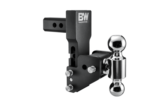 B&W Trailer Hitches - B&W Trailer Hitches B&W Tow & Stow Dual Ball Adjustable Ball Mount - 1-1/2"-4-1/2" Drop, 2-1/2"-5-1/2" Rise - 2" Shank - 2" and 2-5/16" Balls - TS10065BMP