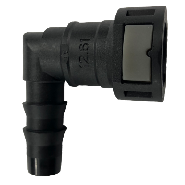 PureFlow AirDog - PureFlow AirDog FQC1290 1/2" 90° Quick Connect to 1/2" Hose Barb Fitting - FQC1290