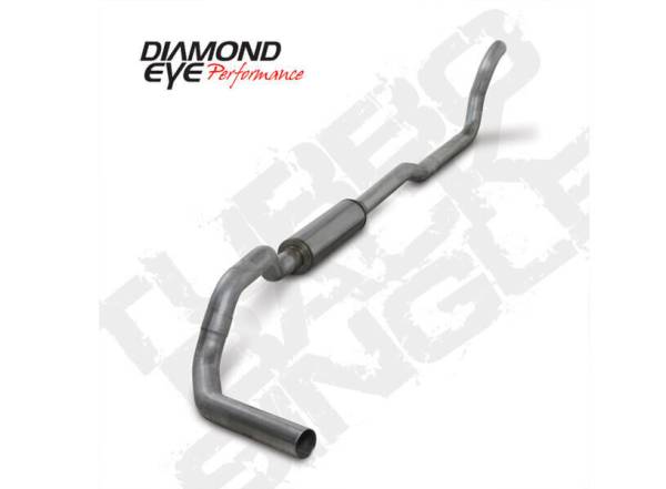 Diamond Eye - Diamond Eye K4209A 4" Aluminized Turbo Back With Muffler for 2x4