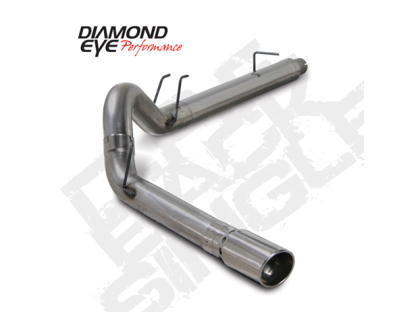 Diamond Eye - Filter Back Exhaust For 08-10 Ford F250/F350 Superduty 6.4L Powerstroke 5 Inch Stainless Steel Diamond Eye