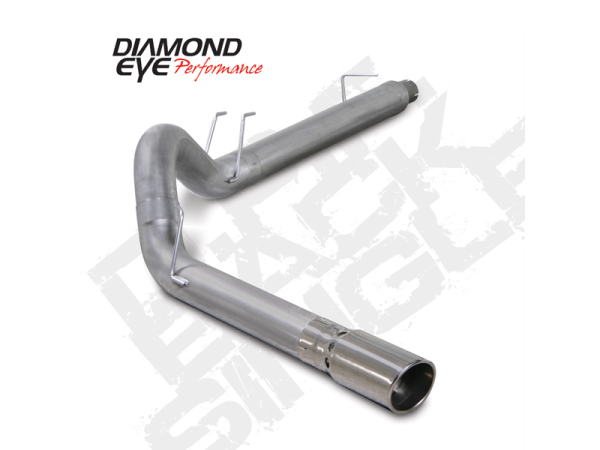 Diamond Eye - Filter Back Exhaust For 08-10 Ford F250/F350 Superduty 6.4L Powerstroke 5 Inch Aluminized Diamond Eye