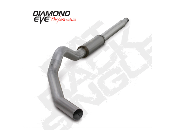 Diamond Eye - Cat Back Exhaust System For 03-07 Ford F250/F350 Superduty 6.0L 5 Inch With Muffler Single Pass Aluminized Diamond Eye