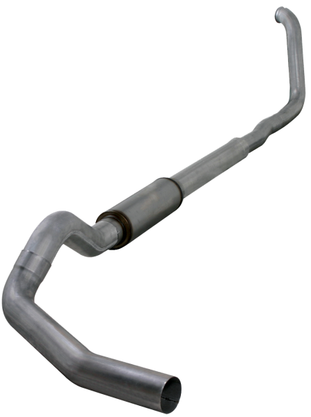 Diamond Eye - Turbo Back Exhaust 00-03.5 F250/F350 5 Inch Single In/ Single Out Pass With Muffler Stainless Diamond Eye