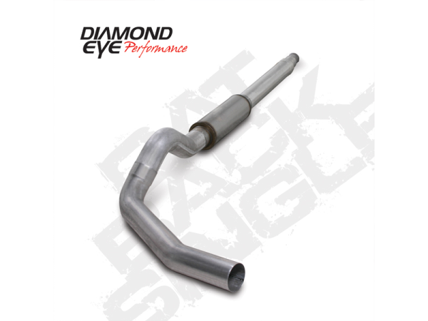 Diamond Eye - Cat Back Exhaust System 94-97.5 F250/F350 Superduty 5 Inch Single In/ Single Out Pass With Muffler Aluminum Diamond Eye