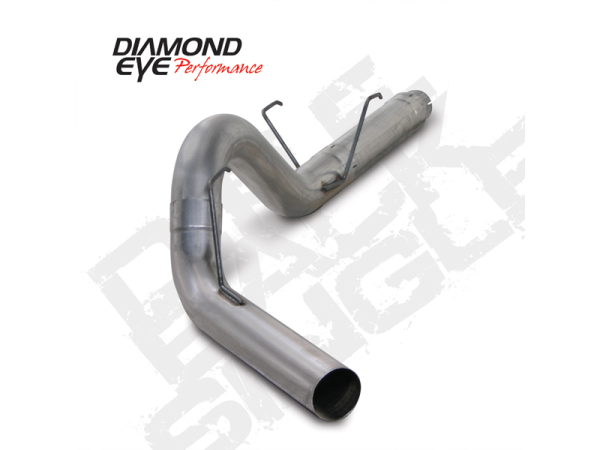 Diamond Eye - Filter Back Exhaust For 07.5-12 Dodge RAM 2500/3500 6.7L Cummins 5 Inch SinglePassExit Stainless Diamond Eye