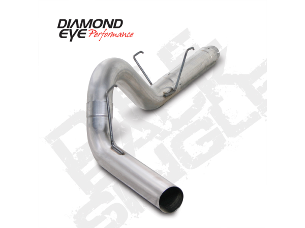 Diamond Eye - Cat Back Exhaust System For 07.5-12 Dodge RAM 2500/3500 6.7L Cummins 5 Inch SinglePassExit Aluminized Diamond Eye