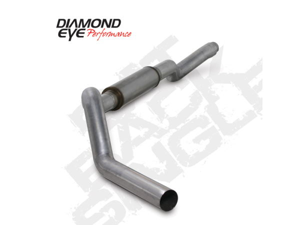 Diamond Eye - Cat Back Exhaust System For 06-07.5 Silverado/Sierra 2500/3500 5 Inch Single Pass With Muffler Stainless Diamond Eye