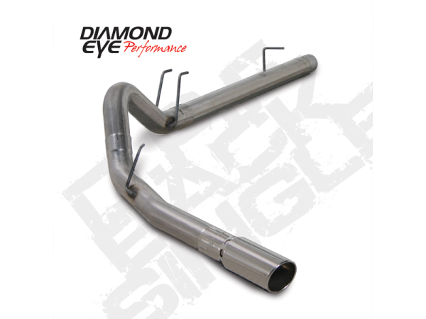 Diamond Eye - Filter Back Exhaust For 08-10 Ford F250/F350 Superduty 6.4L Powerstroke 4 inch Single Pass Stainless Diamond Eye