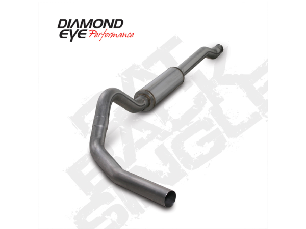 Diamond Eye - Cat Back Exhaust System For 03-07 Ford F250/F350 Superduty 6.0L 4 inch Single Side With Muffler Stainless Diamond Eye