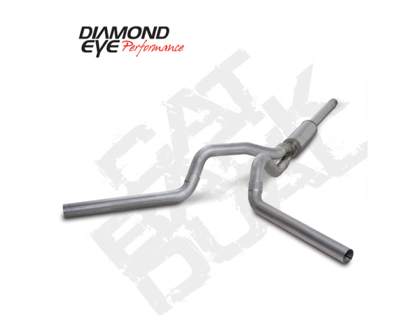 Diamond Eye - Cat Back Exhaust System 94-97.5 Ford F250/F350 Superduty 4 Inch With Muffler Single/Dual Aluminum Diamond Eye