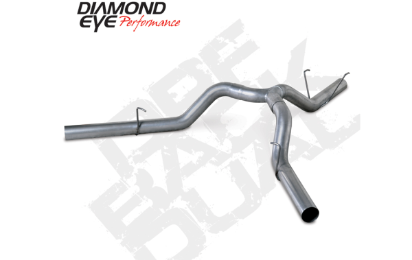 Diamond Eye - DPF Back Exhaust For 2014 RAM 2500 6.7L Mega Cab Short Box 4 Inch Single/Dual Split Rear Stainless Diamond Eye