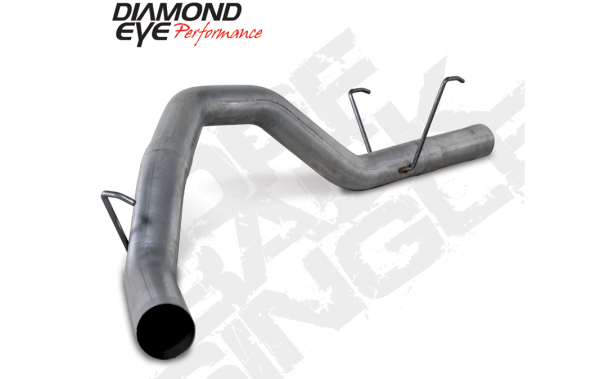 Diamond Eye - DPF Back Exhaust For 2014 RAM 2500 6.7L Cummins Mega Cab Short Box 4 Inch DPF Back Single Stainless Diamond Eye