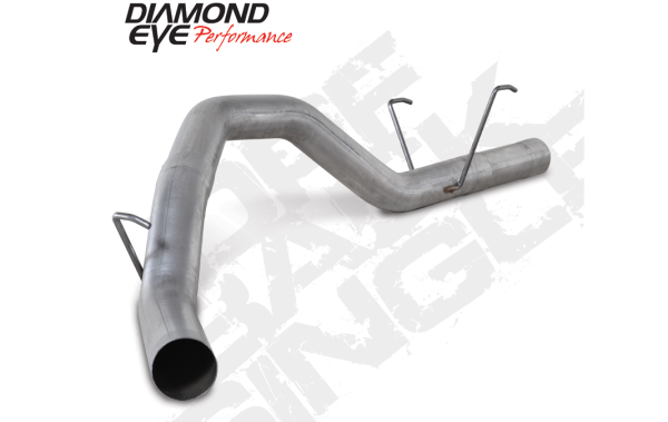 Diamond Eye - DPF Back Exhaust For 2014 RAM 2500 6.7L Cummins Mega Cab Short Box 4 Inch DPF Back Single Aluminized Diamond Eye