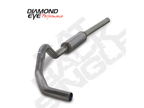 Diamond Eye - Cat Back Exhaust System For 04.5-07.5 Dodge RAM 2500/3500 5.9L Cummins 4 Inch Pass With Muffler Stainless Diamond Eye