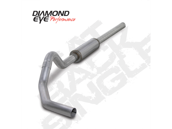 Diamond Eye - Cat Back Exhaust System For 04.5-07.5 Dodge RAM 2500/3500 4 Inch Single Side With Muffler Aluminized Diamond Eye