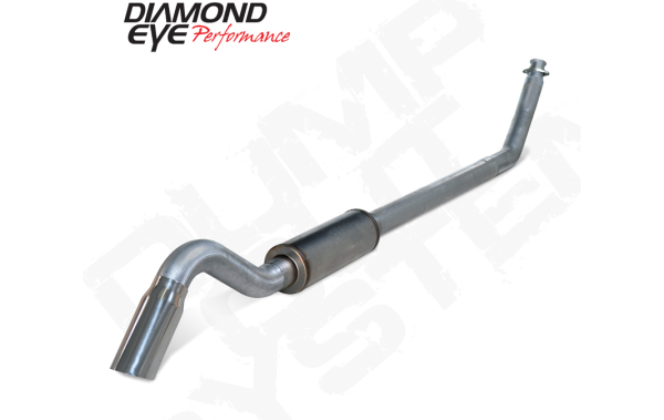 Diamond Eye - Turbo Back Exhaust With Muffler For 94-02 Dodge RAM 2500/3500 5.9L Cummins 4 Inch Stainless Diamond Eye