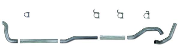 Diamond Eye - Turbo Back Exhaust 89-93 Dodge 5.9L Cummins Dodge RAM 2500/3500 4 Inch Aluminized Diamond Eye