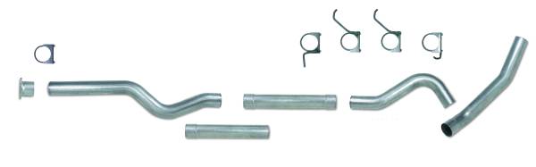 Diamond Eye - Exhaust System 01-05 Silverado/Sierra 2500/3500 6.6L Duramax 4 Inch Without Muffler Aluminized