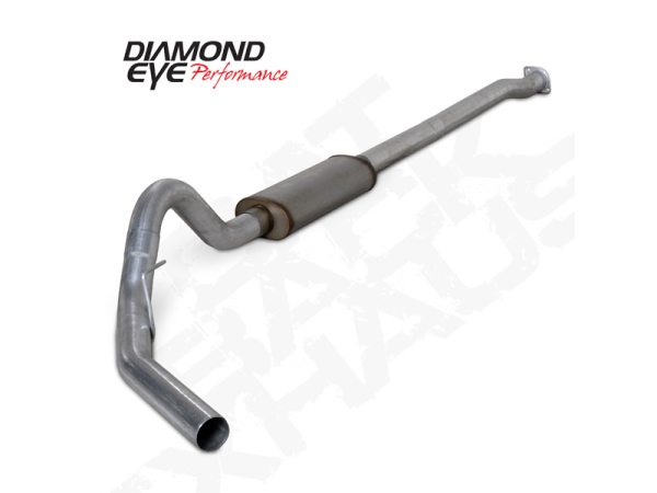 Diamond Eye - Cat Back Exhaust System For 3.5L Eco-Boost Engine 3.5 Inch Single In Single Out Passenger Side Stainless Diamond Eye